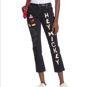 Alice and Olivia Mickey Mouse Limited Edition Jeans